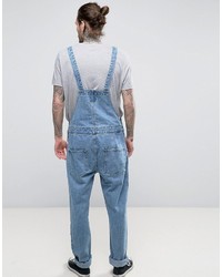 Мужские синие джинсовые комбинезон от Asos