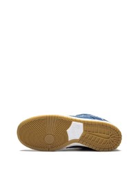 Мужские синие джинсовые низкие кеды от Nike