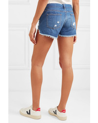 Женские синие джинсовые рваные шорты от Rag & Bone