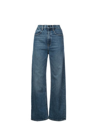 Синие джинсовые широкие брюки от Alexander Wang