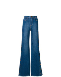 Синие джинсовые широкие брюки от Alice + Olivia