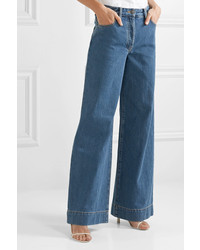 Синие джинсовые широкие брюки от The Row