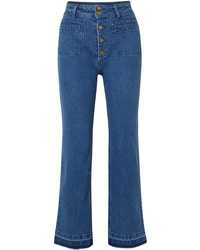 Синие джинсовые широкие брюки от Apiece Apart