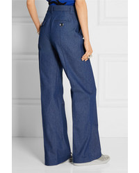 Синие джинсовые широкие брюки от Marc Jacobs