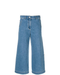 Синие джинсовые широкие брюки от Christian Wijnants