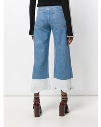 Синие джинсовые широкие брюки от Ssheena