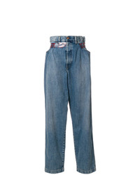 Синие джинсовые широкие брюки от Diesel