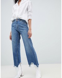 Синие джинсовые широкие брюки от DL1961