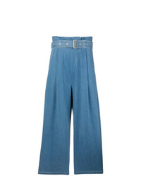 Синие джинсовые широкие брюки от J Brand