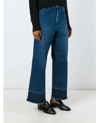 Синие джинсовые широкие брюки от Rachel Comey