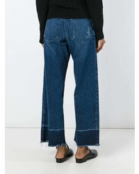 Синие джинсовые широкие брюки от Rachel Comey