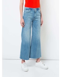 Синие джинсовые широкие брюки от Mother