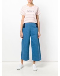 Синие джинсовые широкие брюки от Chinti & Parker