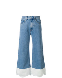 Синие джинсовые широкие брюки от Ssheena
