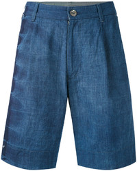 Синие джинсовые шорты-бермуды