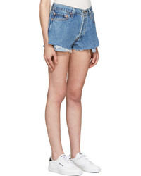 Женские синие джинсовые шорты от RE/DONE