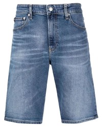 Мужские синие джинсовые шорты от Calvin Klein Jeans