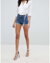 Женские синие джинсовые шорты от Lipsy