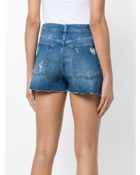 Женские синие джинсовые шорты от 7 For All Mankind