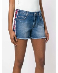Женские синие джинсовые шорты от Ermanno Scervino