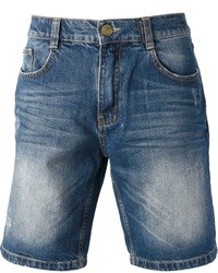 Мужские синие джинсовые шорты от Frankie Morello