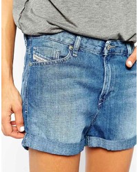 Женские синие джинсовые шорты от Diesel