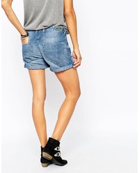 Женские синие джинсовые шорты от Diesel