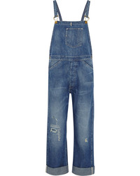 Синие джинсовые штаны-комбинезон от Levi's