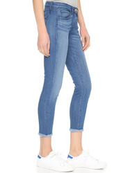Женские синие джинсы c бахромой от 3x1