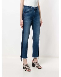 Женские синие джинсы c бахромой от 3x1
