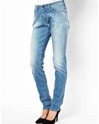 Синие джинсы-бойфренды от Denham Jeans