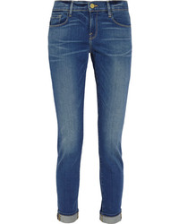 Синие джинсы-бойфренды от Frame