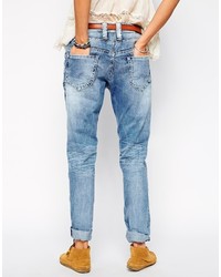 Синие джинсы-бойфренды от Pepe Jeans