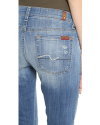 Синие джинсы-бойфренды от 7 For All Mankind