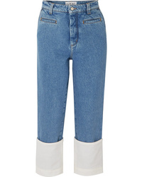 Синие джинсы-бойфренды от Loewe