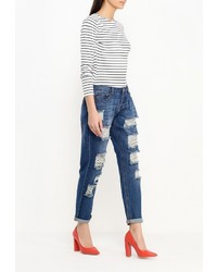 Синие джинсы-бойфренды от LOST INK