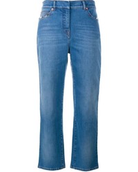 Синие джинсы-бойфренды от Valentino