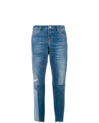 Женские синие джинсы в стиле пэчворк от Cambio