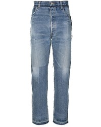 Мужские синие джинсы в стиле пэчворк от Diesel Red Tag