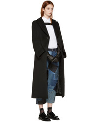 Женские синие джинсы в стиле пэчворк от Junya Watanabe