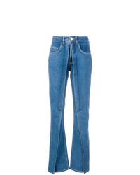 Синие джинсы-клеш от Aalto
