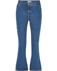 Синие джинсы-клеш от ATTICO