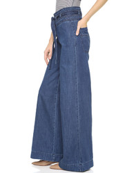 Синие джинсы-клеш от Free People