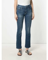 Синие джинсы-клеш от Frame Denim