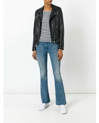 Синие джинсы-клеш от Mother