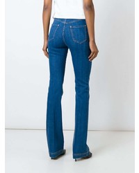 Синие джинсы-клеш от Dsquared2