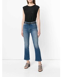 Синие джинсы-клеш от Acynetic