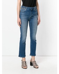 Синие джинсы-клеш от Acynetic