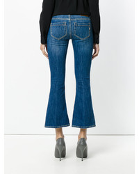 Синие джинсы-клеш от Dondup