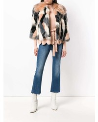 Синие джинсы-клеш от Elisabetta Franchi